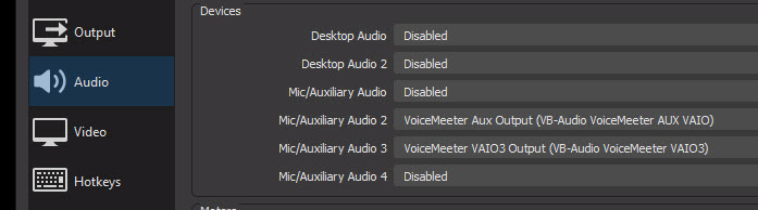 OBS Audio Settings